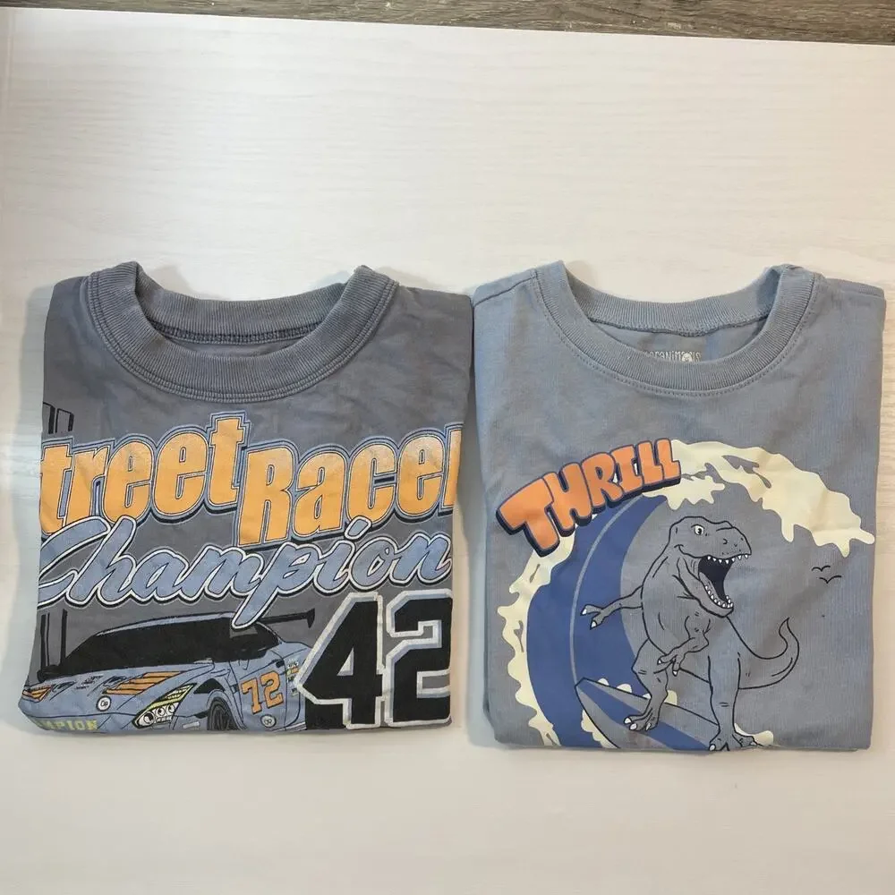 Lot of 11 Boys Graphic Tees Shirts Size 5 6 Nike Jordan True Religion Star Wars